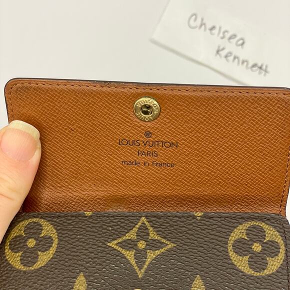 Louis Vuitton 4 Key Holder Ring Chain Monogram Canvas Wallet SLG Keychain - Picture 8 of 15